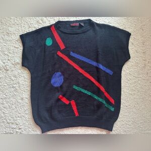 Vtg geometric pattern sweater